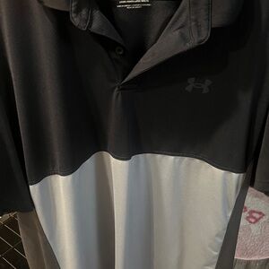 Under Armour Men's Polo in Black and Gray
